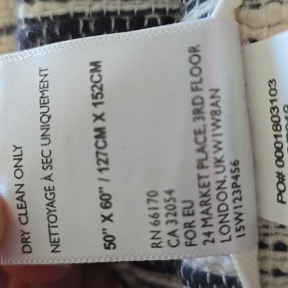 Anthropologie Boho 100% Cotton Fringe Throw| NWOT - Picture 9 of 9